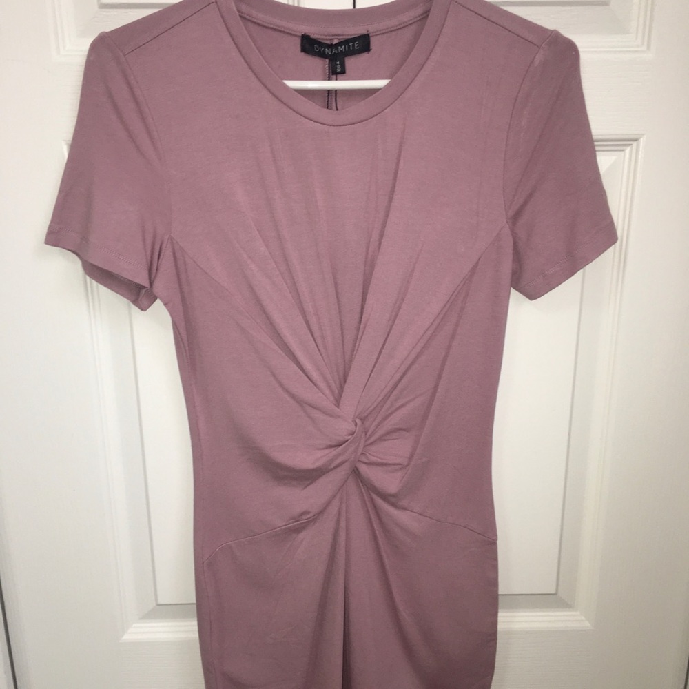 Dynamite lavender shirt dress